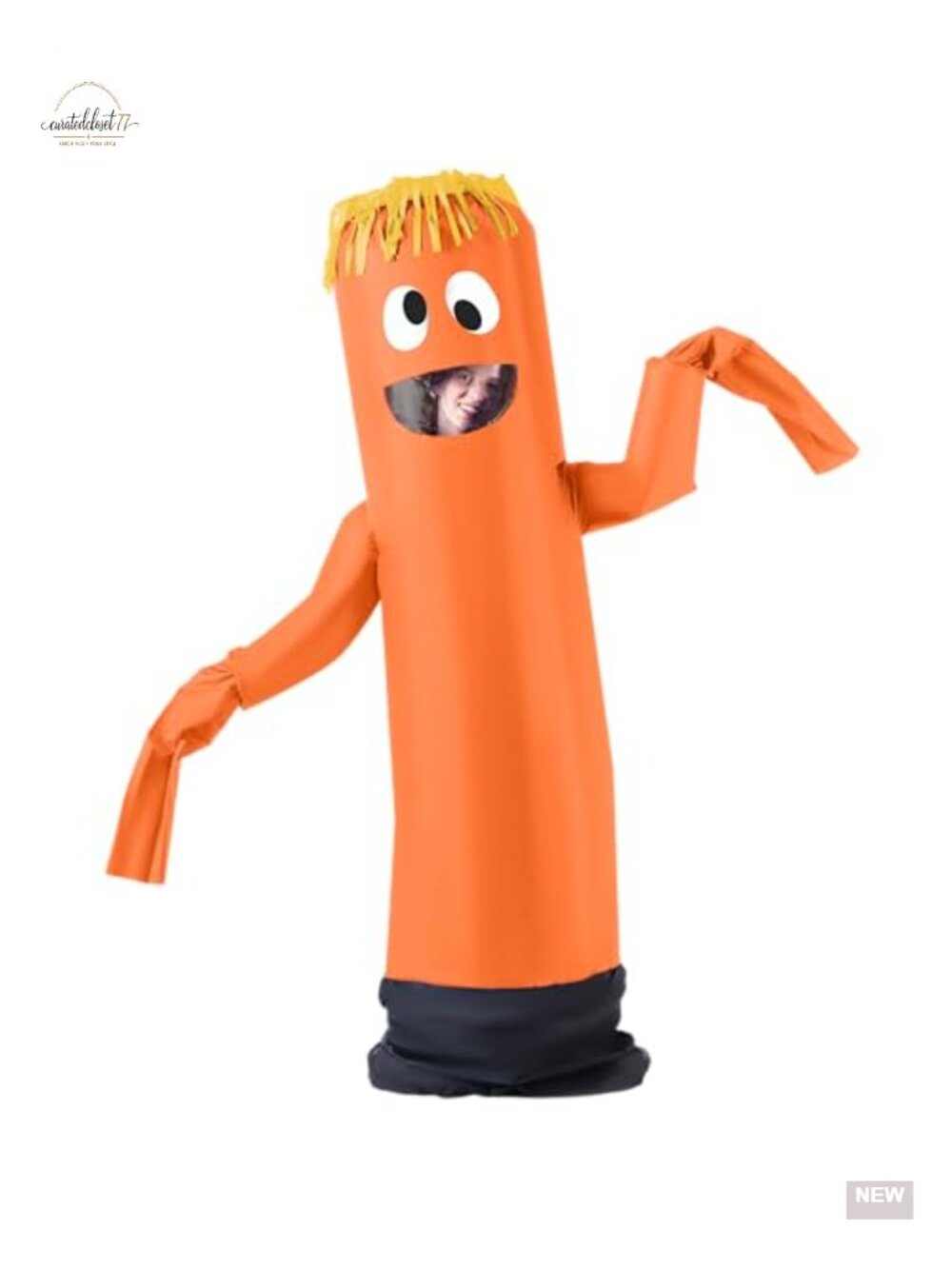 Inflatable Tube Man Costume Adult Halloween Party Blow Up Suit